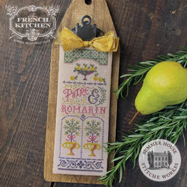 Poire Et Romarin (Pear & Rosemary) 53w x 135h by Summer House Stitche Workes 21-1606 YT