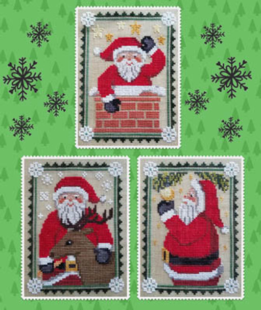 Santa Trio 58w x 78h by Waxing Moon Designs 20-2746 YT