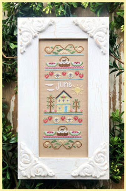 Sampler Of The Month - June 45w x 125h by Country Cottage Needleworks 21-1544 YT