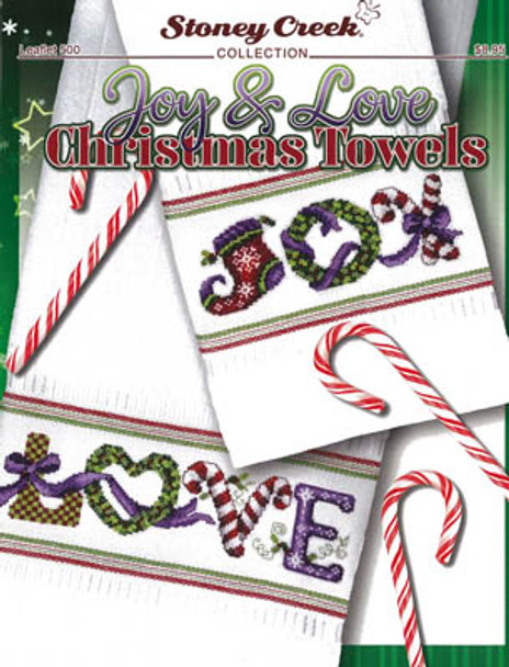 Joy & Love Christmas Towels 130w x 35h by Stoney Creek Collection 20-2393