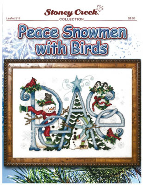 Peace Snowmen With Birds 166w x 124h by Stoney Creek Collection 20-3035