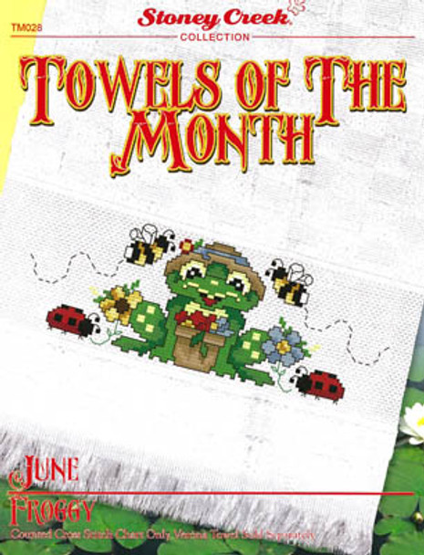 Towels Of The Month - June Froggy (TM028) 102w x 35h by Stoney Creek Collection 20-2194