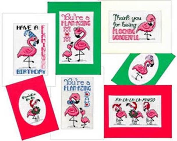 Flamingo Greeting Cards by Xs And Ohs 21-1895