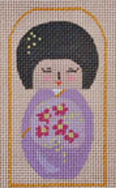 AW-32 Mini Purple Geisha  21⁄4x31⁄4 ANN WINN 18 Mesh