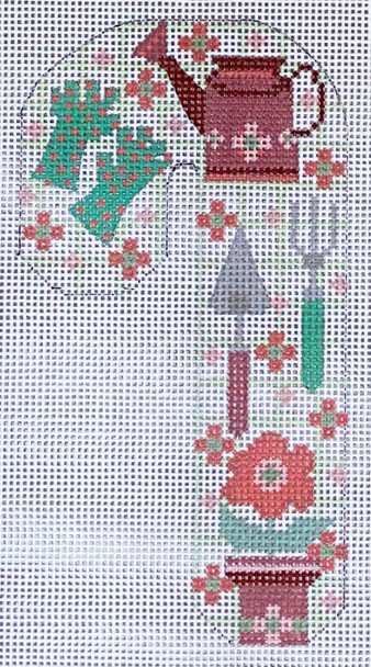 CH-584 Gardening Candy Cane 27⁄8x51⁄2 18 Mesh CH Designs