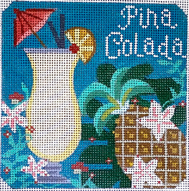 CH-803 Pina Colada 4 3⁄8 x 4 3⁄8 18 Mesh CH Designs