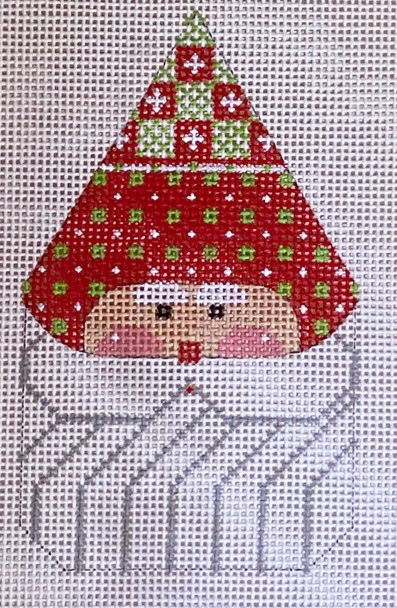 CH-356 Santa 6 21⁄2x41⁄4 18 Mesh Danji Designs CH Designs