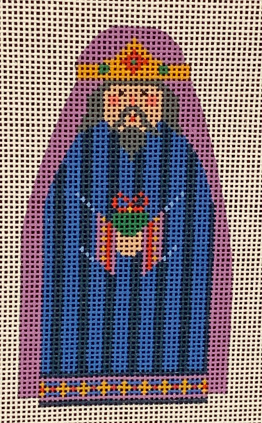 CH-441 Nativity Wise Man Blue 21⁄2 x 41⁄2 18 Mesh CH Designs