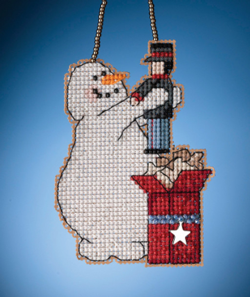 MH162131 Wishing Snowman Mill Hill Charmed Ornament Kit