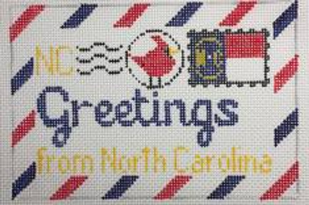 RD 194 North Carolina Mini Letter 18M  Rachel Donley Needlepoint Designs