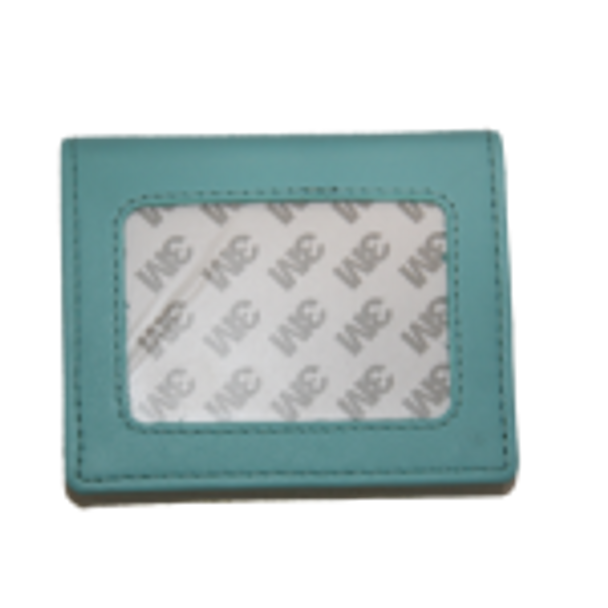 AQUA TRI-FOLD WALLET with 2 by 3 INCH INSERT Canvas Not Included Planet Earth