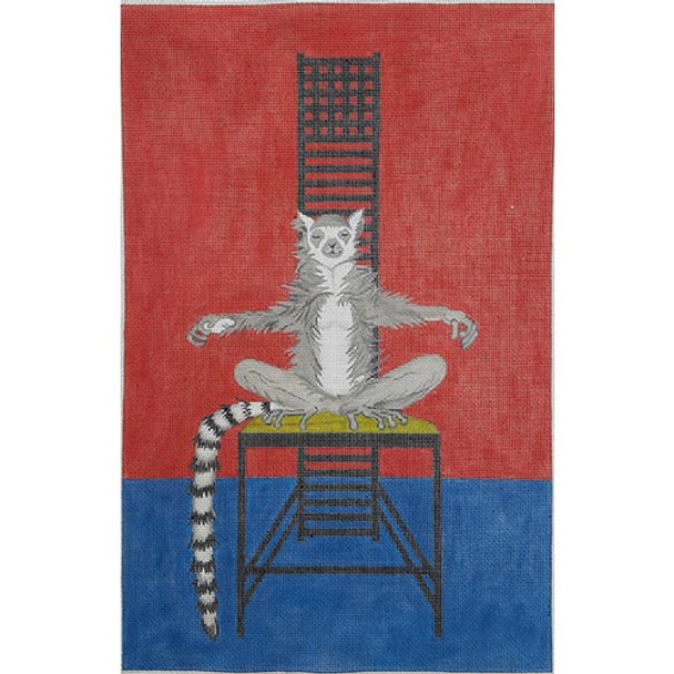 ZE707 Lemur on a Mackintosh Chair 10″ x 13″ 18 Mesh Zecca