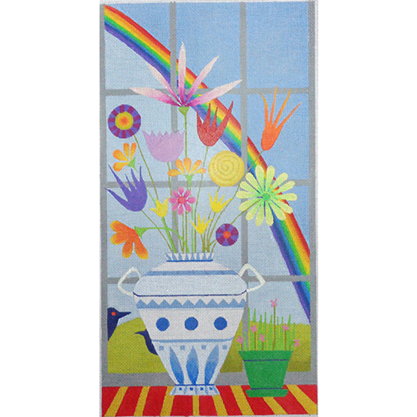 ZE624 Still Life w/ Rainbow  8.25″ x 15.5″ 13 Mesh Zecca