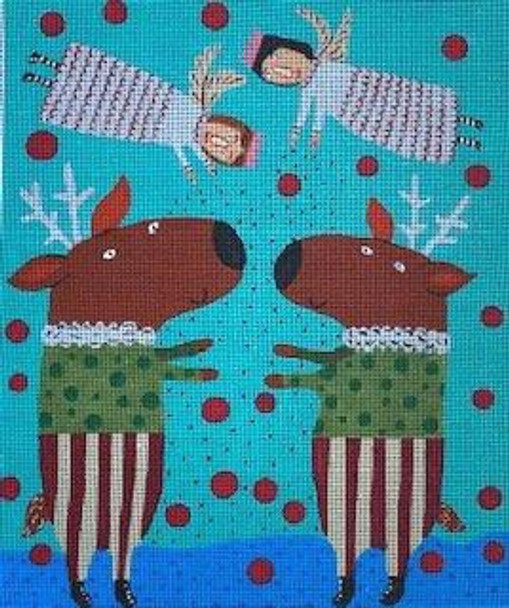 Maggie & Co. M-2120	Christmas Makers © Valerie Weberpal				9-1/2 x 11-1/2"	18 Mesh