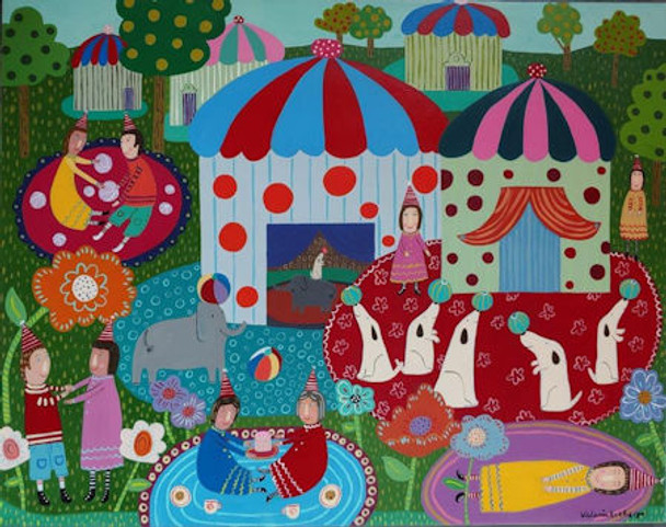Maggie & Co. M-2124 A Day At The Circus © Valerie Weberpal 28 x 36" 13 Mesh