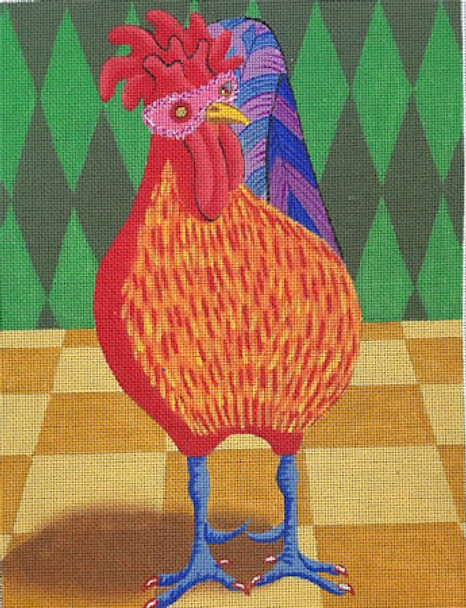 Maggie & Co. M-2094 Mardi Gras Chicken © Catherine McElroy 8-1/2 x 11"	18 Mesh