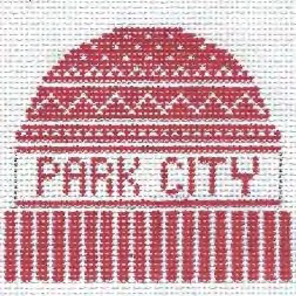 Park City, Utah Round 3.5 x 4 13 Mesh Doolittle Stitchery H121