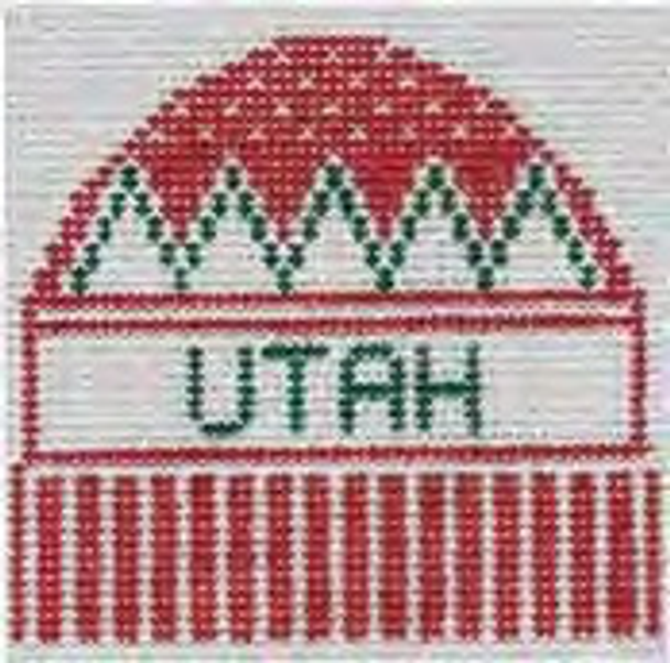Utah State 3.5 x 4 13 Mesh Doolittle Stitchery  H205