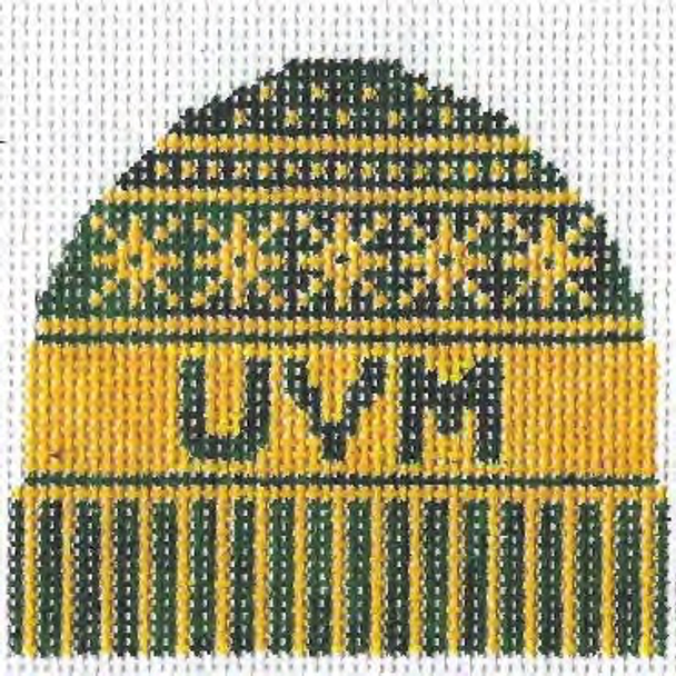 University of Vermont 3.5 x 4 18 Mesh Doolittle Stitchery  H395