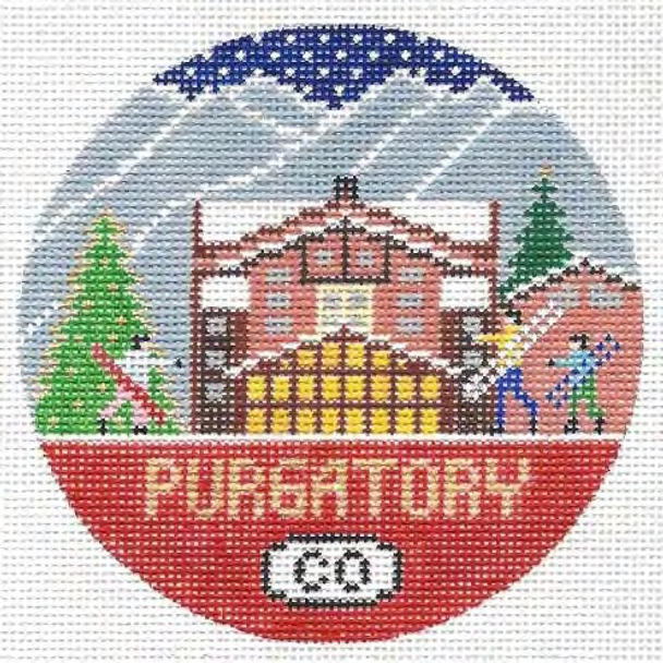 Purgatory, CO 4.25 x 4.25 18 Mesh Doolittle Stitchery R150