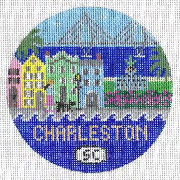 Charleston, SC 4.25 x 4.25 18 Mesh Doolittle Stitchery  R349