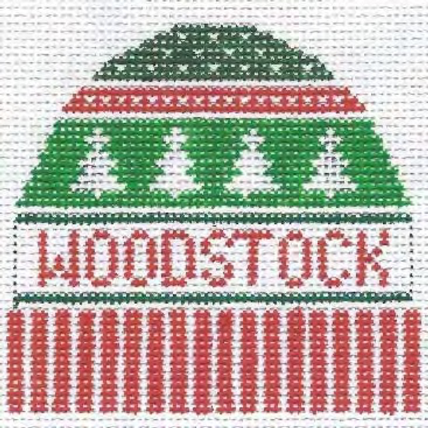 Woodstock, VT 3.5 x 4 18 Mesh Doolittle Stitchery H350