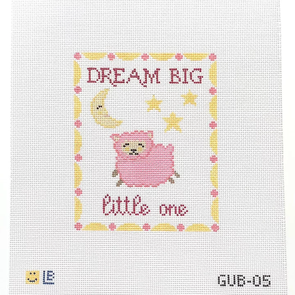GUB-05 Dream Big (Pink) 4.25w x 5.25h 18 Mesh  LAUREN BLOCH DESIGNS