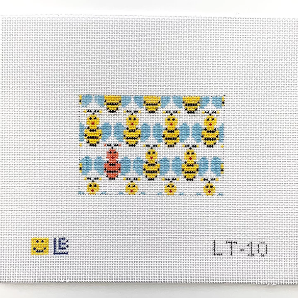 LT-10 Bee Unique- Small Insert 3.5w x 2.25h 18 Mesh  LAUREN BLOCH DESIGNS