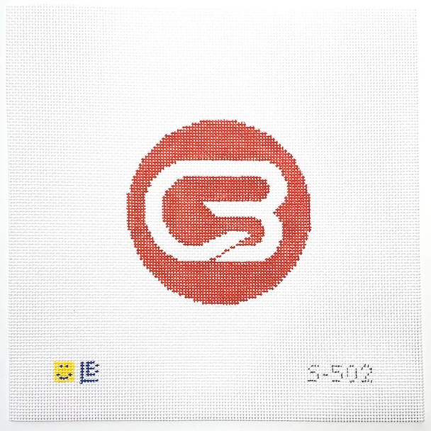 S-502 CycleBar Logo 3.5" round 18 Mesh LAUREN BLOCH DESIGNS