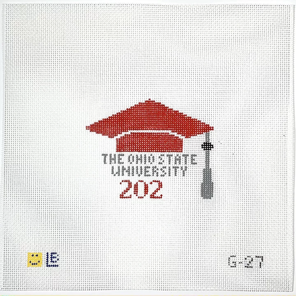 G-27 Graduation Cap - The Ohio State University (OH) 3.5w x 3h 18 Mesh LAUREN BLOCH DESIGNS