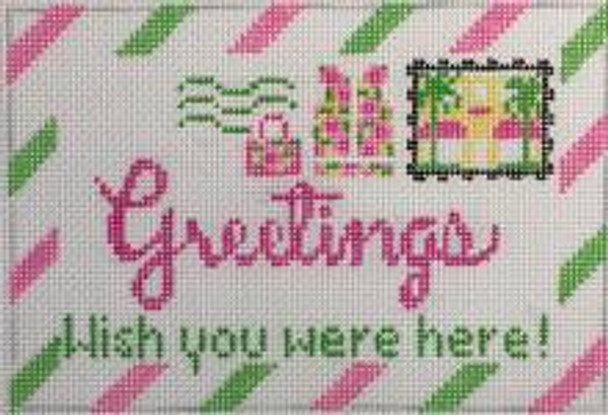 RD 319 Lilly 18M 3.5"x5.5"  Rachel Donley Needlepoint Designs