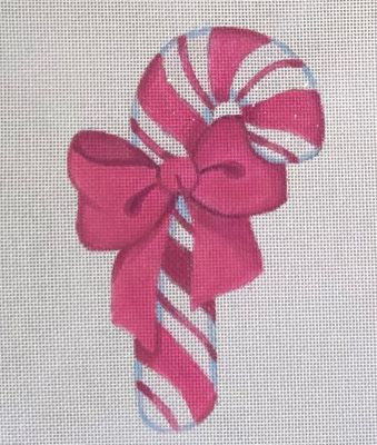 HO3095 Pink Candy Cane Ornament, 13 mesh Raymond Crawford Designs 
