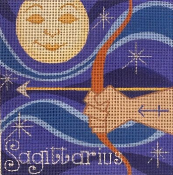 HO3283 SAGITTARIUS 6.5 square 13 Mesh Raymond Crawford Designs 