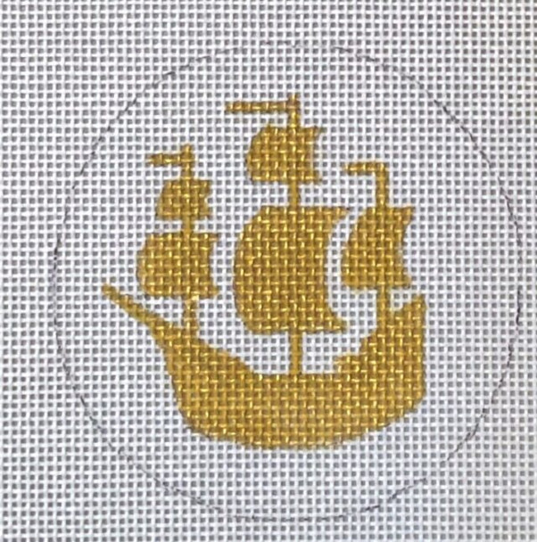 HO3045 SAILING SHIP 4 inch round 18 Mesh Raymond Crawford Designs