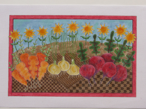 G-129 SUNFLOWERS & VEGE TABLES 16.25 X 10.5  13 Mesh Renaissance Designs