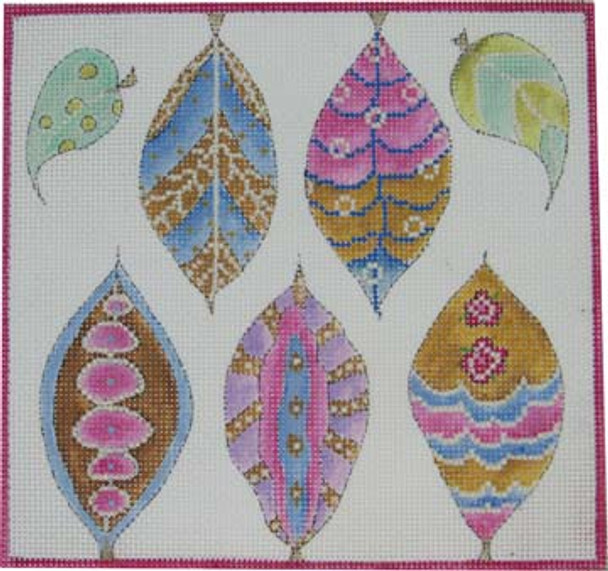 PL-101B PATTERNED LEAVES B 8.5 X 8.25  13 Mesh Renaissance Designs