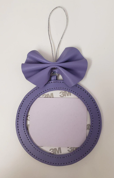 Lavender Self-Finishing Ornament 5 inch Round  with a 4 inch insert PLANET EARTH