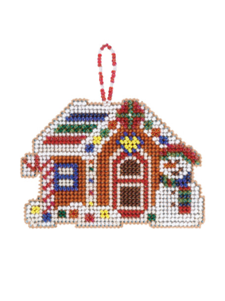 MH212114 Gingerbread Cabin (2021) Seasonal Ornament Mill Hill Kit