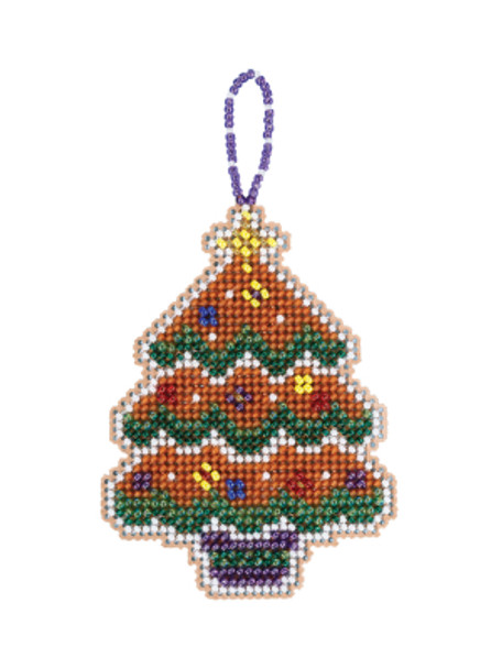 MH212115 Gingerbread Tree (2021) Seasonal Ornament Mill Hill Kit