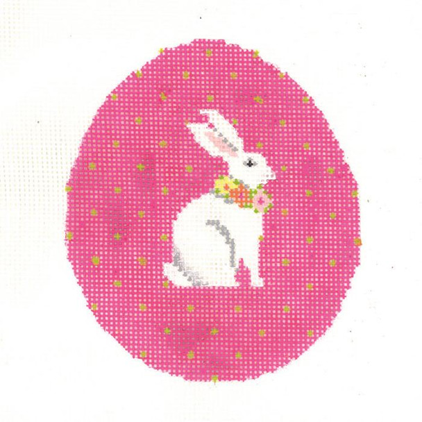 KEA48-18 Fuchsia Pin-Dot Bunny Egg 3.5"w x 4"h - 18 Mesh KELLY CLARK STUDIO, LLC