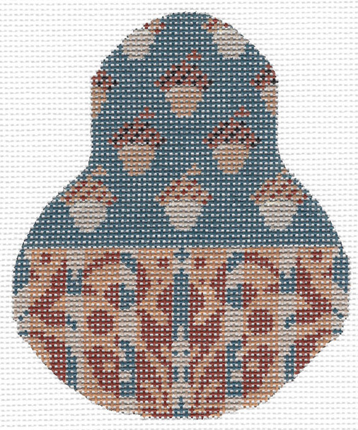 Pear KCN1442 Acorn Pear 3.5"w x 4.5"h 18 Mesh With Stitch Guide KELLY CLARK STUDIO, LLC