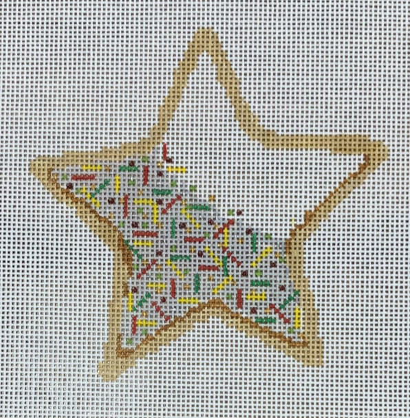 LL-COOK-08 Star Cookie 4" x 4"  18  Mesh LauraLove Designs