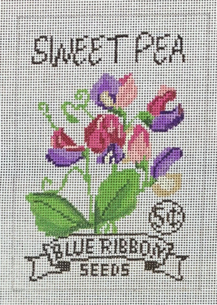 LL-SEED-04b Sweet Pea Seed Packet  13 Mesh 5.5" x 8.3"  LauraLove Designs