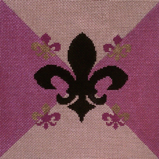 Flower:903A Fleur Di Lis pink/yellow Mesh The Collection Designs!