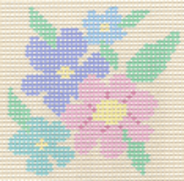 K14 7 MESH PASTEL FLOWERS 6 x 6 Starter Kit The Collection Designs!