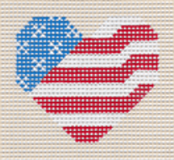 K68 7 MESH Flag Heart  6x6 The Collection Designs!
