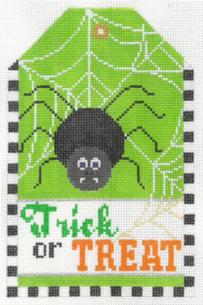 H-9c Trick or Treat Spider 6 1/4 x 4 1/4 18 Mesh HALLOWEEN The Meredith Collection