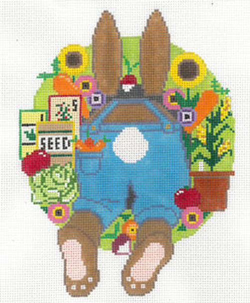 S-220c Garden Bunny 6 1/2 x 5 1/4  18 Mesh The Meredith Collection