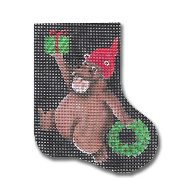 GD-SX 07 Holiday Hippo Mini Sock 5.5”Long 18 Mesh Ginny Diezel