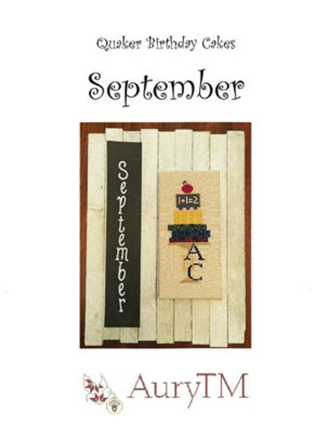 Quaker Birthday Cake September 34w x 84h by AuryTM Designs 21-2505 YT